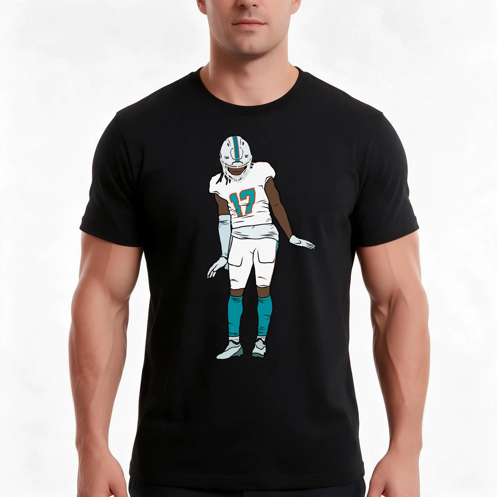 Jaylen Waddle Celebration T-Shirt Summer Casual Cotton Tee Oversized Streetwear Tops Vintage Graphic Print Unisex Men Women