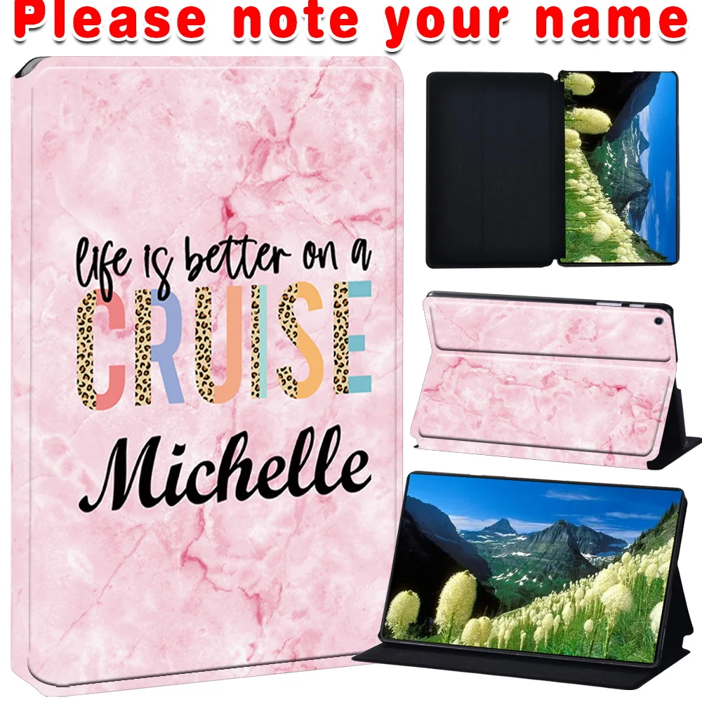 

Customized Name Case For samsung galaxy Tab A7 10.4 2020/A7 lite 8.7"/A8 10.5" 2022/A9 8.7" 2023/Tab A9+ 11"2023 Fold Cover Case