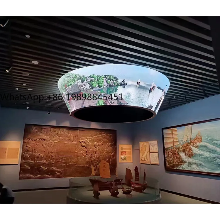 

Indoor P1.2P1.5P1.8P2P2.5 Soft LED module curved flexible led circular screen