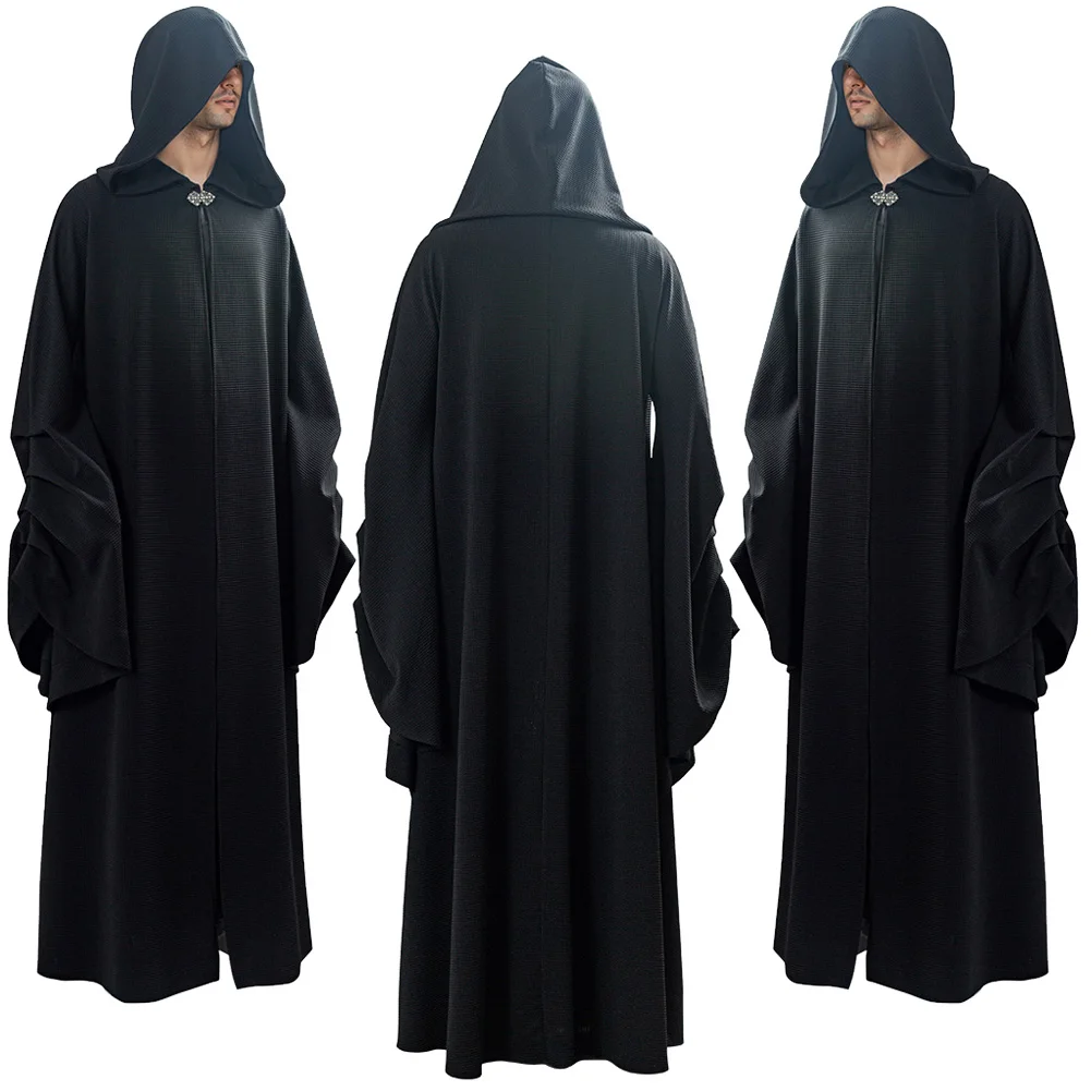 Super złoczyńca Palpatine Cosplay Fantasia kostium film bitwa kosmiczna superbohater stroje męskie przebranie dorosłe męskie garnitury na Halloween