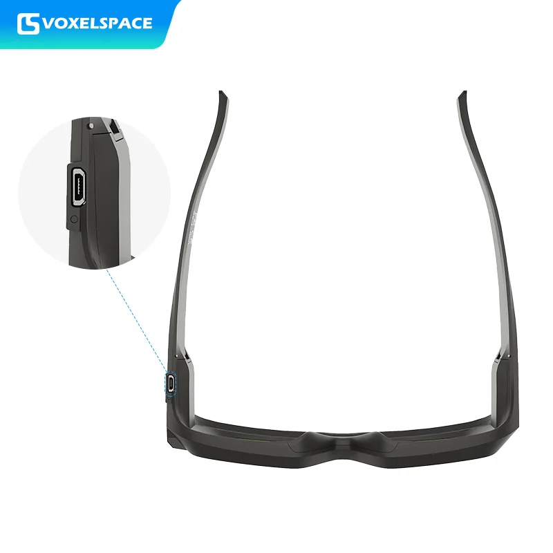 UniqueVR AR Óculos 3D de obturador ativo de realidade virtual Smart Game Vr Cinema Óculos 3D para TV