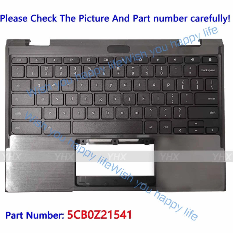 

L... New For Lenovo Chromebook 300E Gen2 Palmrest Upper Case US Keyboard 5CB0Z21541