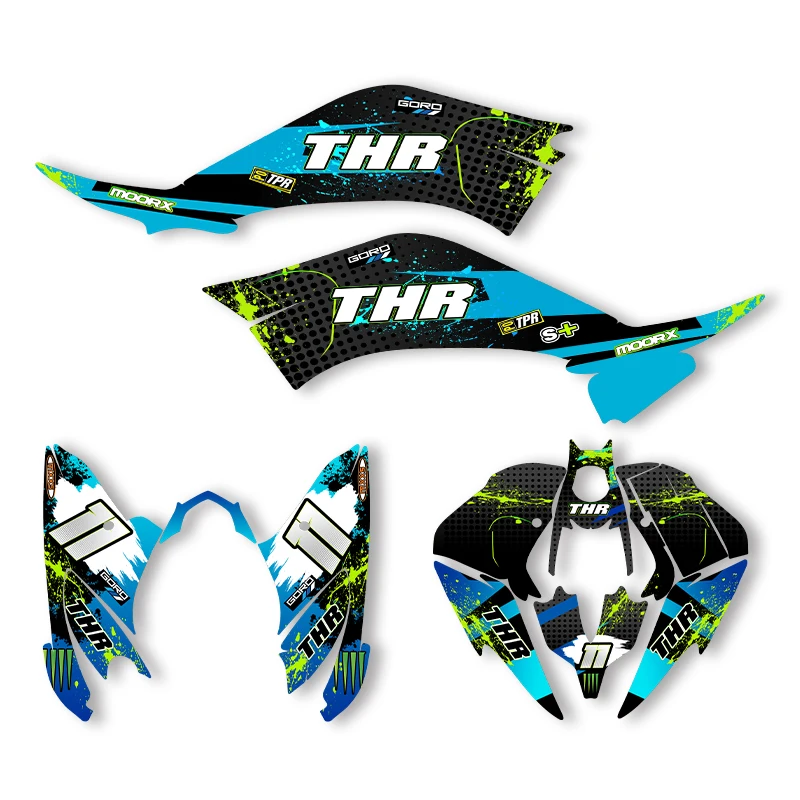 

Sawrain For Yamaha Raptor 125 250 YFM125 YFM250 ATV Graphic Background Decal Sticker Customize 003