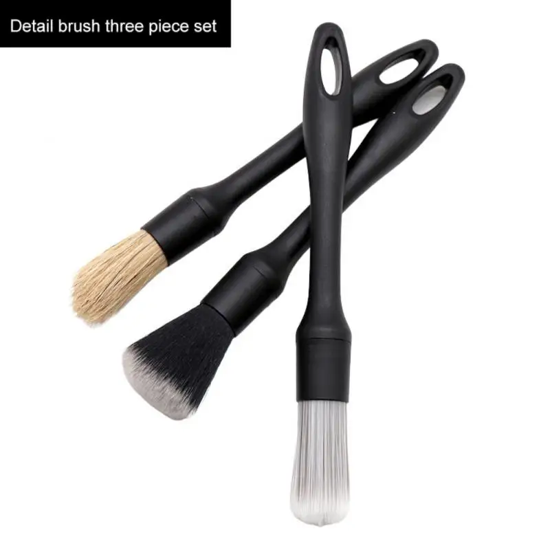 

Car Detailing Brush Kit Synthetic Bristles Super Soft Professional Multipurpose For Car Cleaning Car Supplies Premium Quality