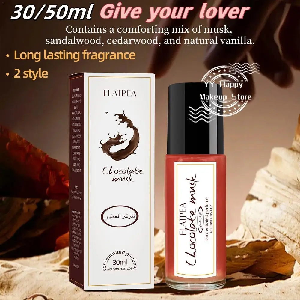 30/50ML Parfum Arab Musk Coklat Aroma Segar Tahan Lama Oranye Manis Kekasih Tanggal Kabut/Kepala Bola Portabel Eau De Toilette