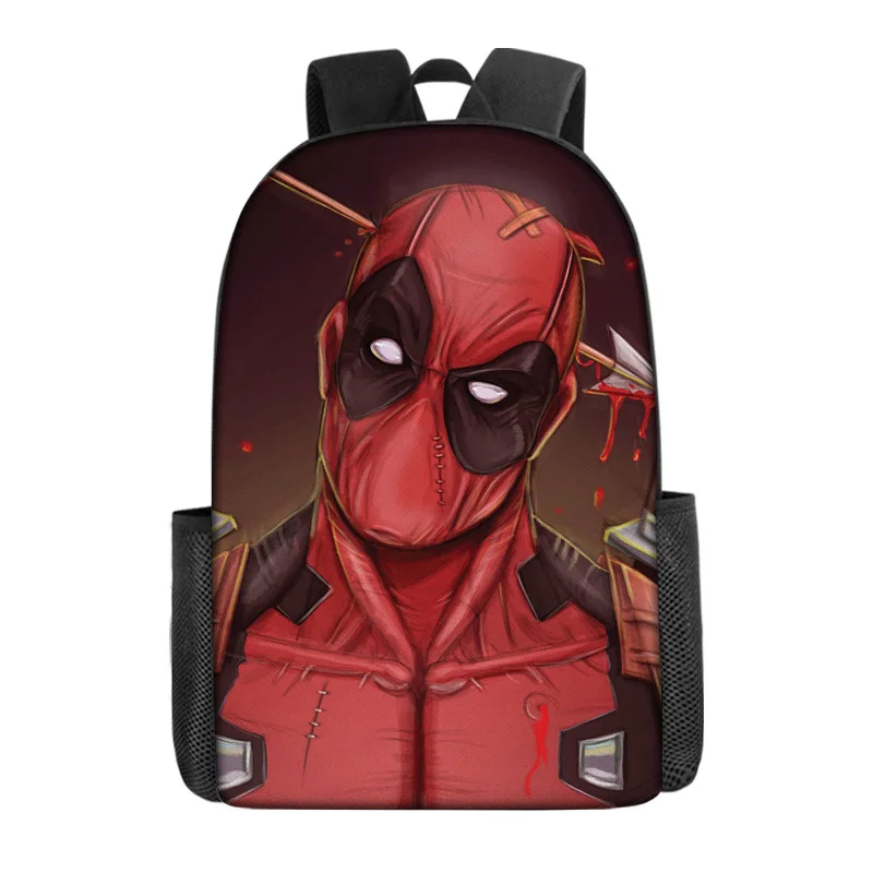 Mochila con estampado de película de Anime Deadpools para estudiantes, bolso de hombro de gran capacidad para niños, mochila escolar genial, regalos de moda escolar