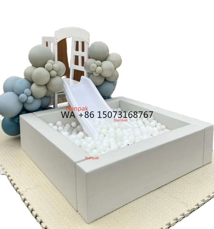 Outdoor & Indoor Commercial Large or Small White Black Grey pink Round square clear Kid Soft Play Ball Pit
