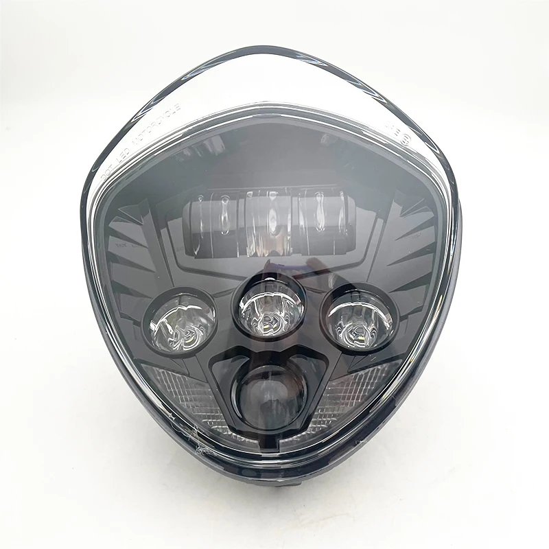 Motorcycle LED Headlight High / low Beam for Victory Cross Country Vegas 8-Ball Cross Roads (Black Chrome)