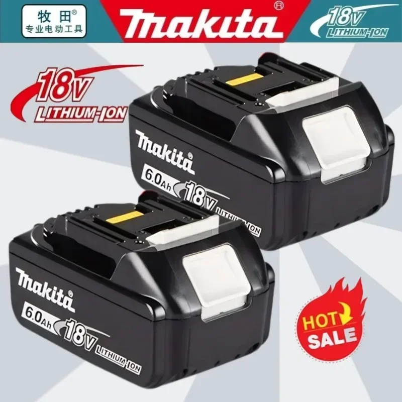 

Genuine for Makita 18V Battery 6Ah, BL1850B Li-ion Replacement Battery LXT-400 BL1850 BL1860B BL1860 ,Makita 18 v Battery,