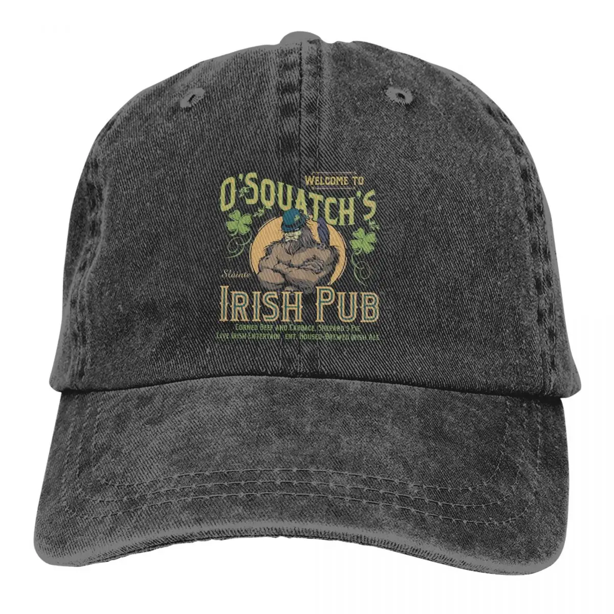 Summer Cap Sun Visor O Squatchs Irish Pub Hip Hop Caps Bigfoot Sasquatch Cowboy Hat Peaked Hats