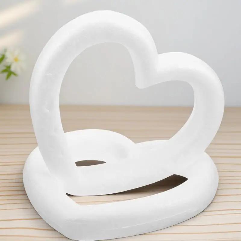 

2pcs Heart Rings Diy Circle For Circle Christmas Ornament Party Decoration Holiday Ring Hanging Ring