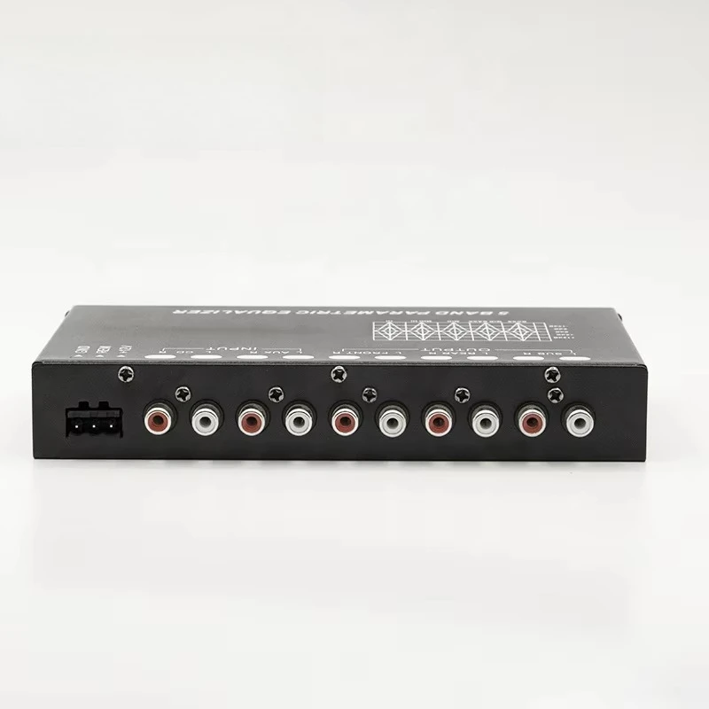 EQ5 Car Audio Equalizer Tuning Crossover Amplifier Metal Shell EQ Processor With AUX Input For Car Stereo System