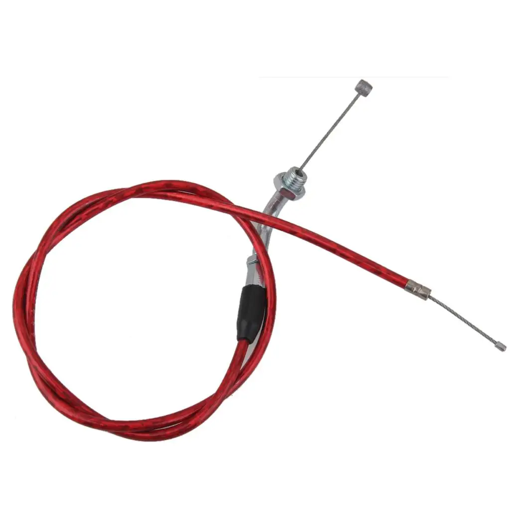 PREMIUM RED 110/125/140cc PIT DIRT BIKE THROTTLE CABLE XSPORT Angled connection