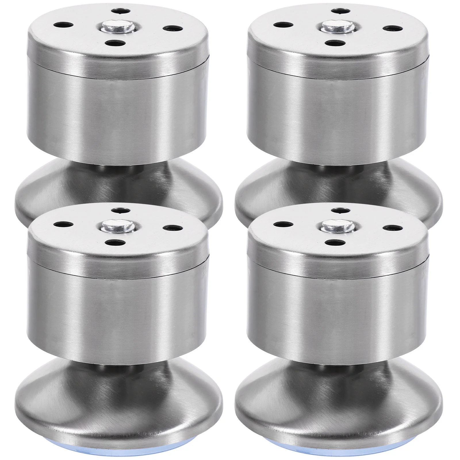 

4pcs Adjustable Furniture Legs Stainless Steel Height Adjuster For Chair Cabinet Table Bookshelf Anti-Slip Wear Resistant