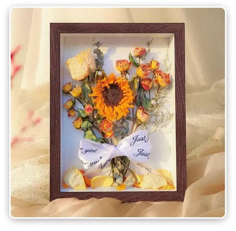 1-3 Stück 3D-Hohlrahmen für getrocknete Blumen, DIY-Rosenstrauß-Konservierungshalter für Heimwanddekoration, Hochzeitsgeschenk, kreatives Bastelprojekt – Detail 5