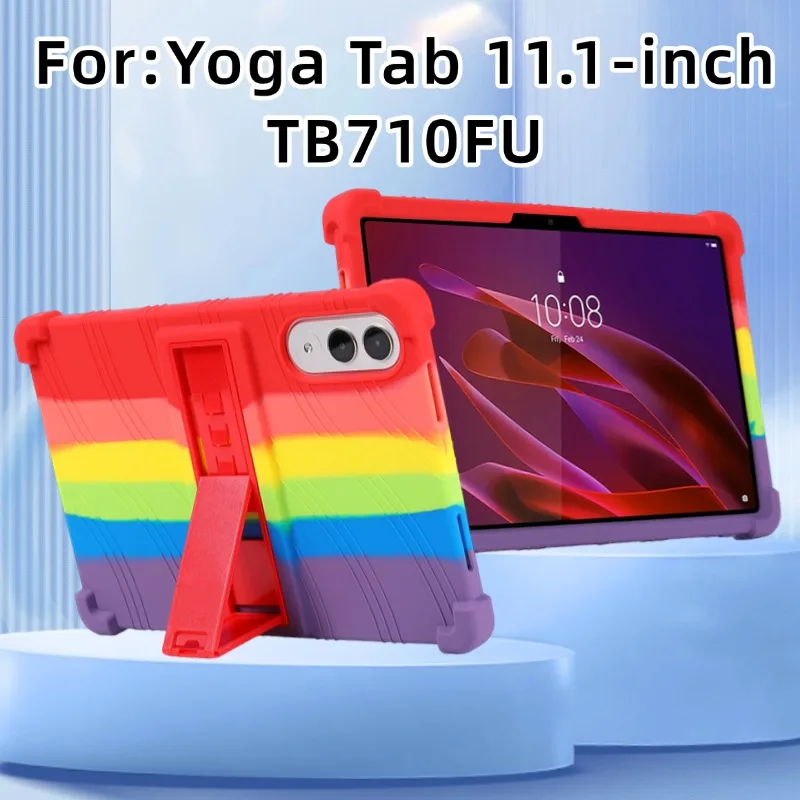 

Case For Lenovo Xiaoxin Pad Yoga Tab 11.1 inch TB710FU 2025 Kids Tablet Cover for Yoga Tab 11 Silicon Stand Protective Shell