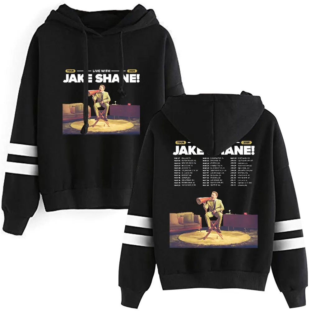 

Jake Shane Live 2025 Tour Pocketless Parallel Bars Sleeve Sweatshirt Man/Woman Streetwear Long-Sleeved Pullover