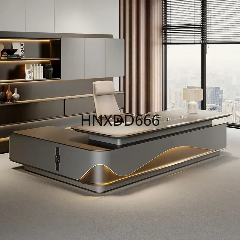 Shaped Modern Office Desk Executive Work Luxury Conference Computer Desk Manager Reading Escritorio Oficina Modern Furniture
