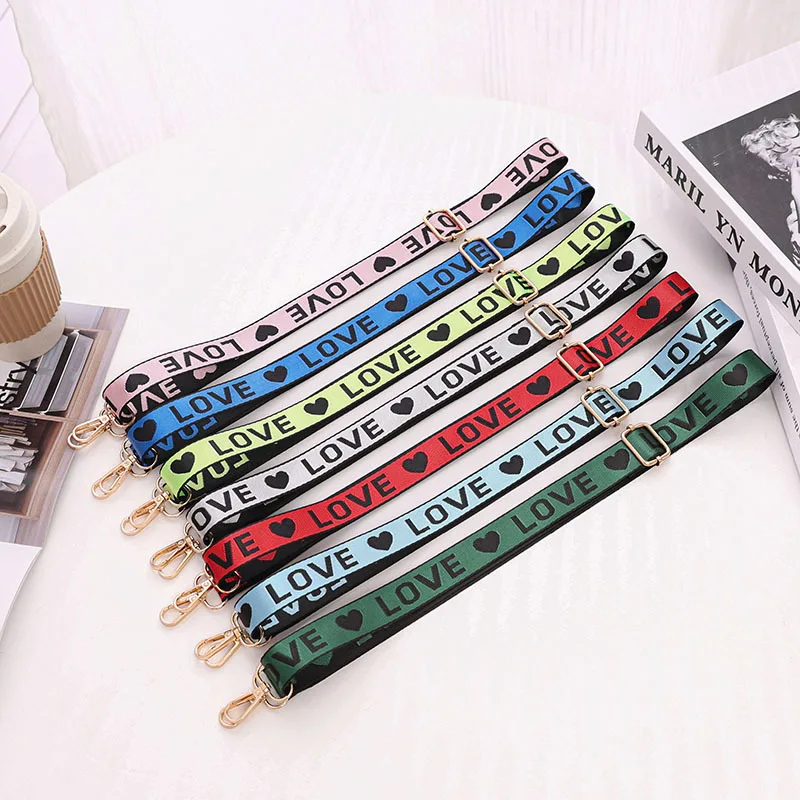 Hot-selling New Women's Universal Multi-function Adjustable Shoulder Strap Letter Printing Bag Replacement Shoulder Strap