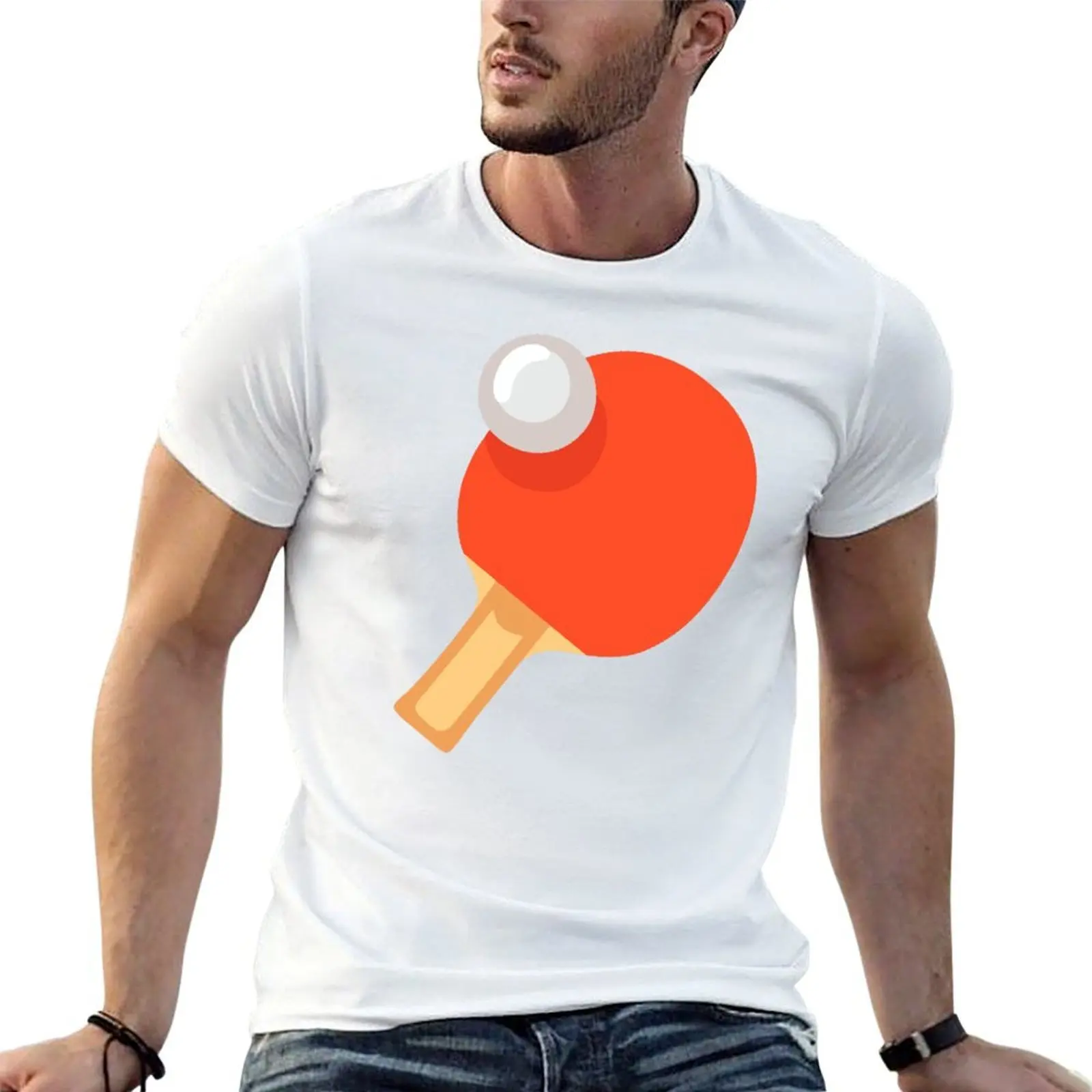Ping PongTable Tennis Paddle and Ball Gift forPing Pong fan T-Shirt t shirts for man slim fit man tshirt T-Shirt