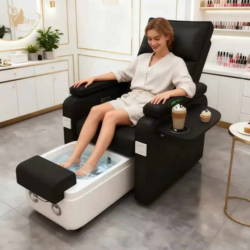 Modern Luxury Pedicure Chair Multifunctional Foot Spa Seat for Nail Salon Art Cheap Manicure Station with Comfortable Design