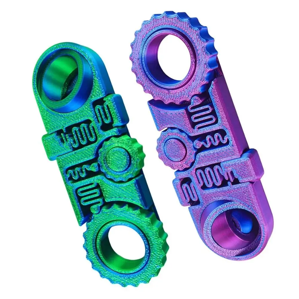 

Гироскоп на кончиках пальцев 5-в-1, механическая 3D-печать, волчок, ручной спиннер, зубчатое колесо 360 ° Вращающаяся звездочка на кончиках пальцев