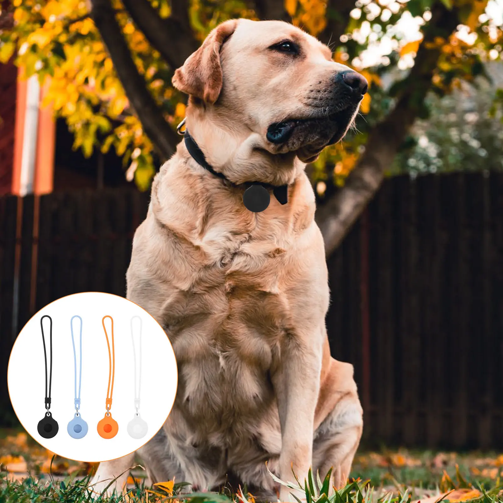 

4Pcs Anti-Loss Protective Cover for Tracer High-Quality Silicone Sleeve Simple Hangable Design Fits Dog Bag Keys Purse