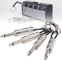 4 pçs parede guitarra plug chaveiro amplificador vintage titular chaveiro cabide funcional chave prateleira gancho acessórios pa