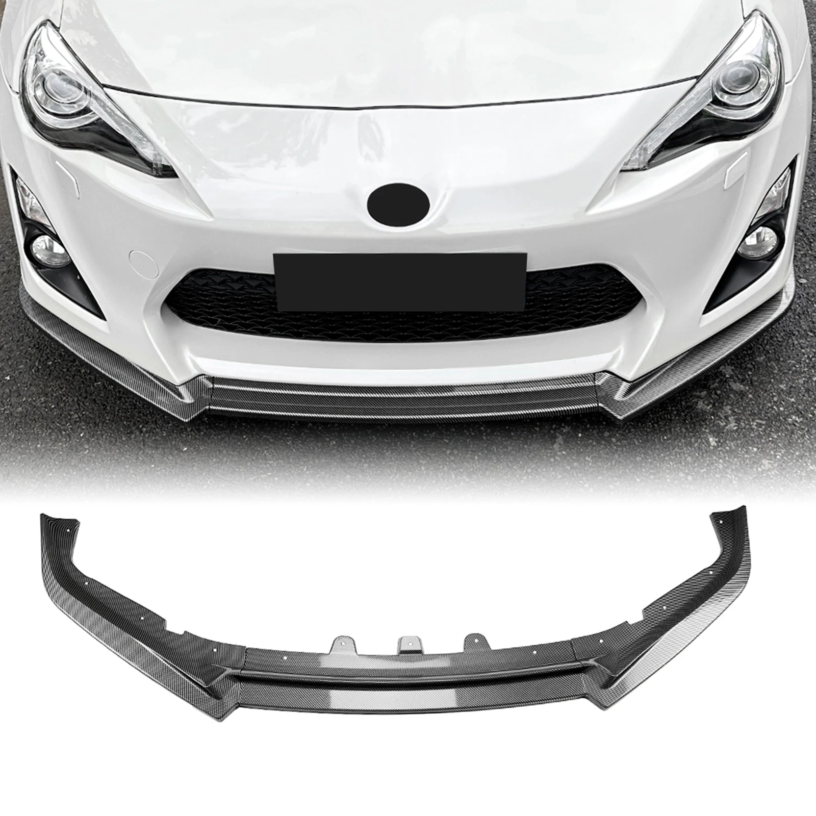 

Front Bumper Spoiler Lip For Toyota GT 86 GT86 FT86 Scion FR-S 2012-2016 Coupe 2-Door Lower Splitter Body Protector Kit Blade