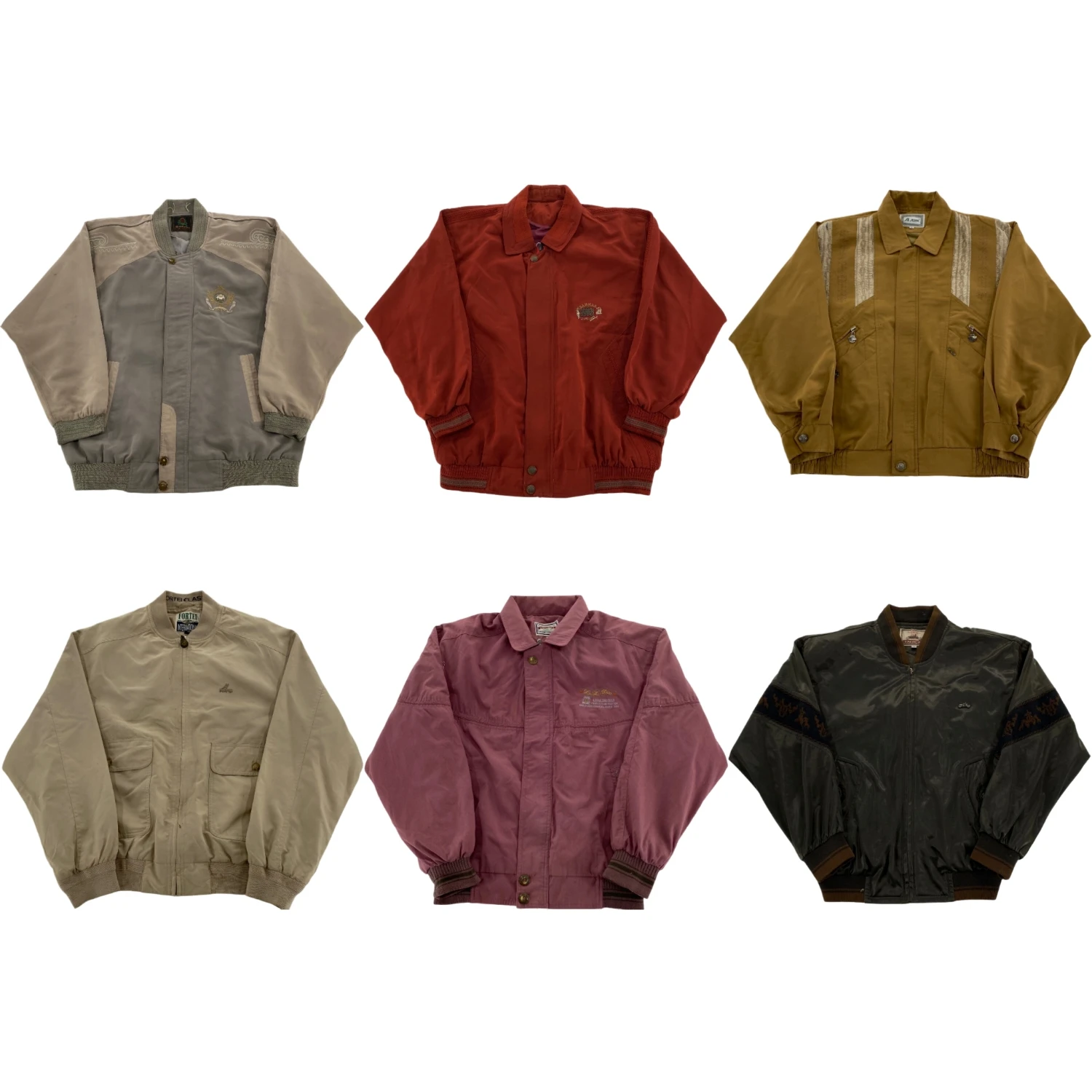 

Vintage Loose Baseball Jaet for Men And Women Spring Autumn Cotton Faion Urban Sle Long Sve Flip Collar Coat