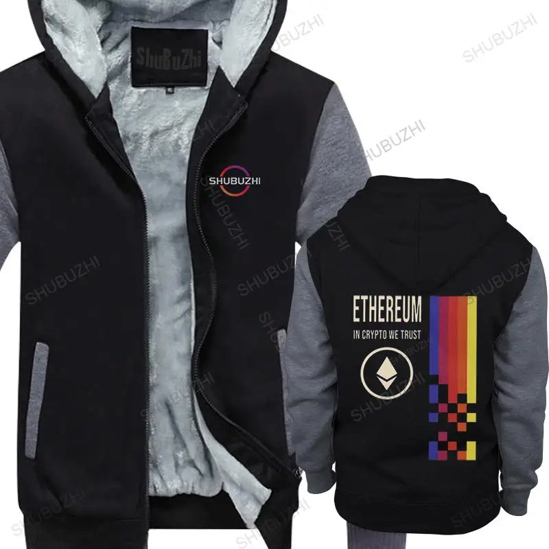 

Ethereum In Crypto We Trust hoodies Men Cotton thick hoodies Handsome fleece Tops fall Currency Crypto Cryptocurrency ETH