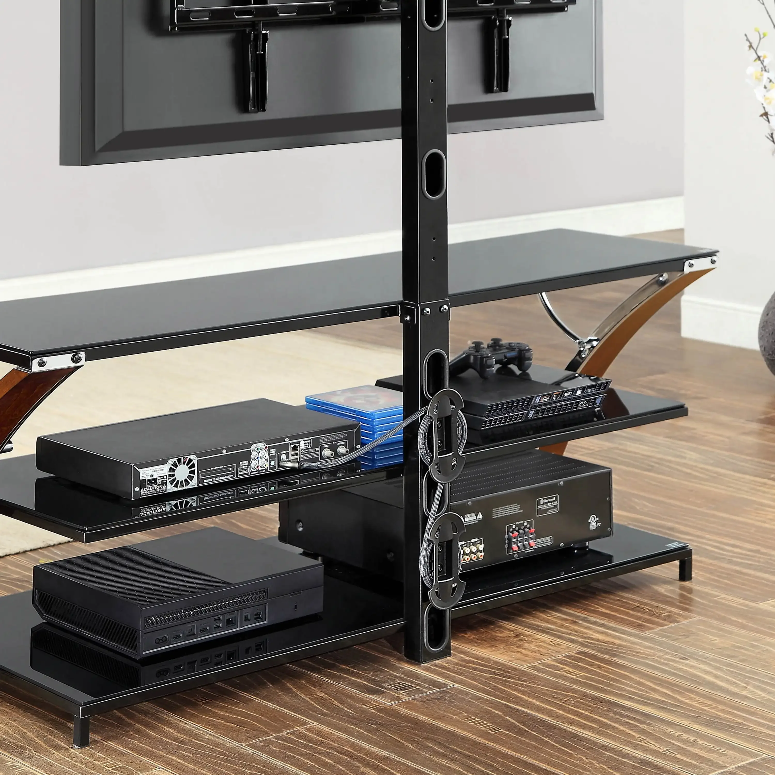 3-in-1 Flat Panel TV Stand for TVs Up To 65