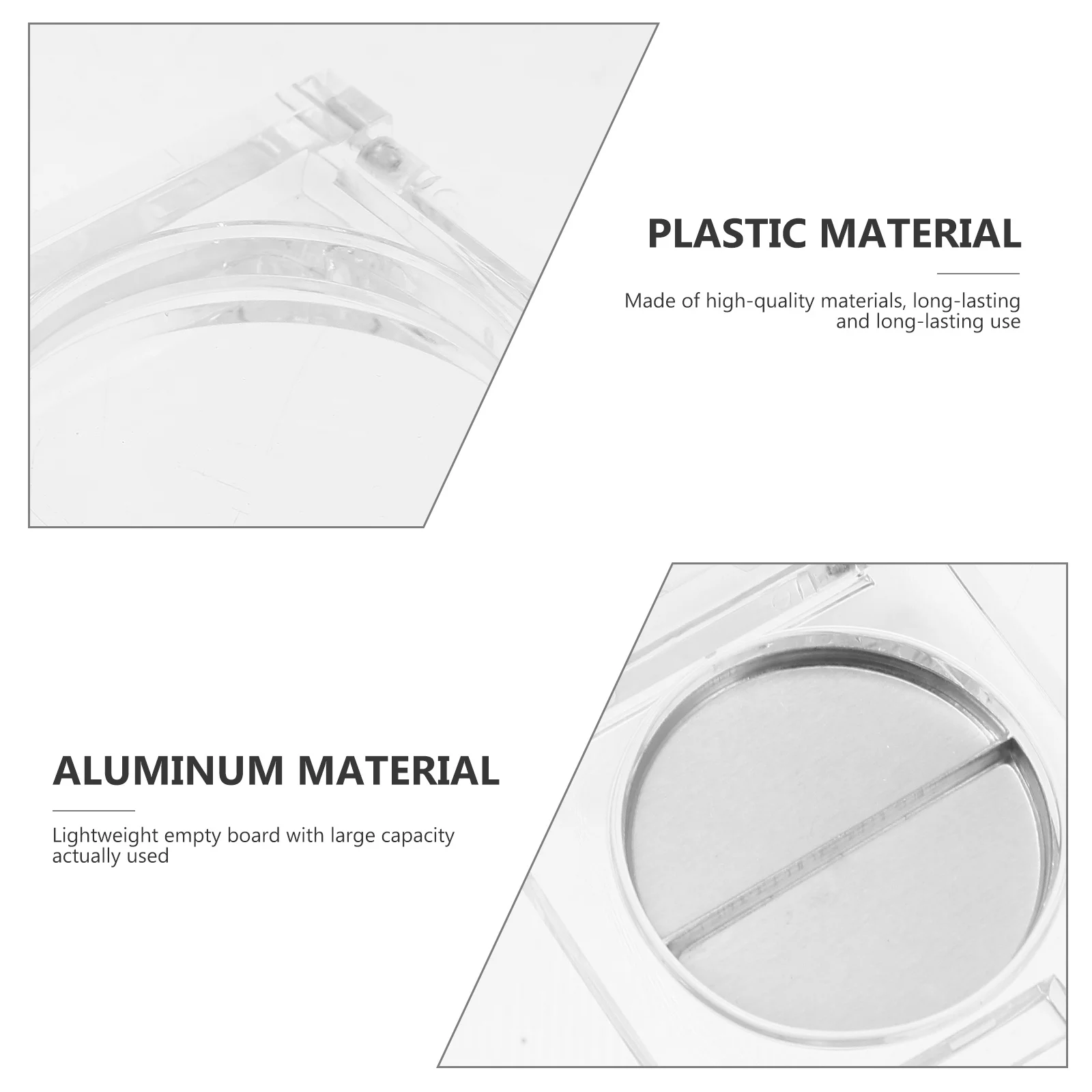 

1Set Empty Eyeshadow Pan Case Compact Makeup Container Travel Blush Organizer DIY Refillable Eyeshadow Organizer Portable