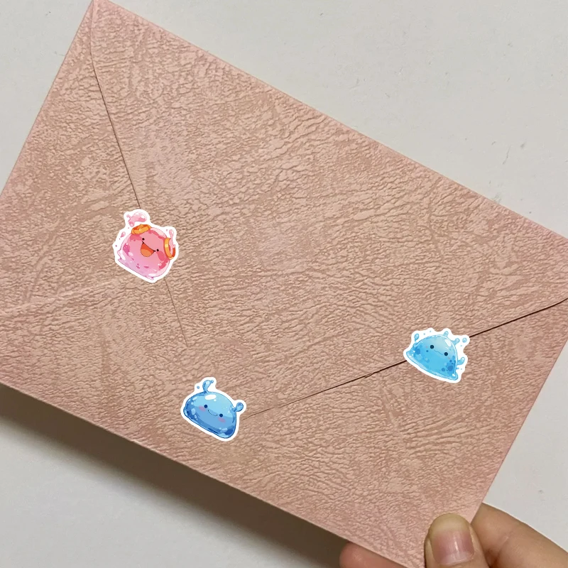 Adesivi stravaganti per creature di melma, decalcomanie colorate in gel per scrapbooking, custodia per telefono, decorazioni fantasy magiche per giochi e letto