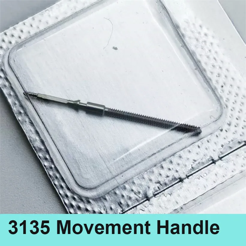 ملحقات الساعة مناسبة لمقبض الحركة الميكانيكية الأصلي 3135 3135 حركة ضبط أجزاء إصلاح مقبض الوقت #3