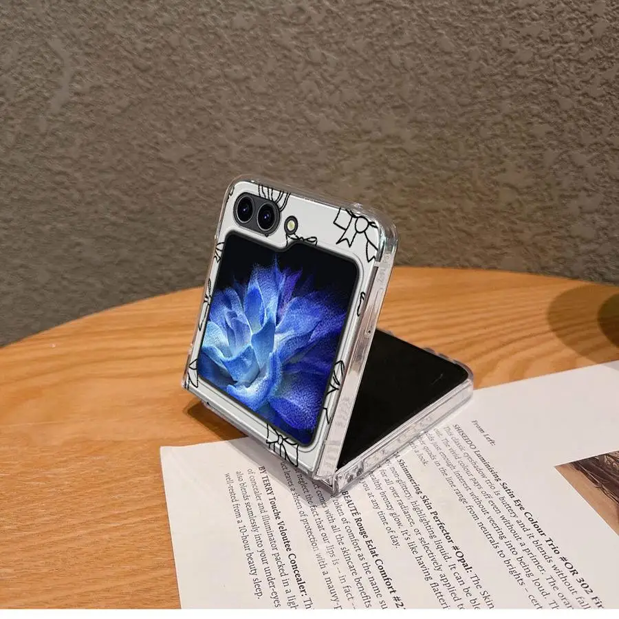 حافظة فنية لأميرات ديزني لهاتف سامسونج جالاكسي ZFlip6 ZFlip3 ZFlip7 Z Flip 7 6 5 4 3 ZFlip4 ZFlip5 غطاء هاتف ناعم شفاف #3