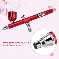 Tattoo Spray Gun 2 Colors 0.3mm Gravity Feed Airbrush Gun Spray Gun Art Tattoo Paint Nail Cake Decoration Tools Decoration Gun