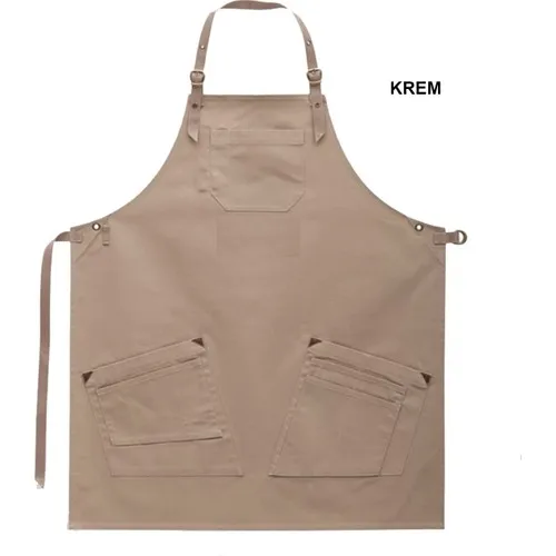 Medusa Forma Leather Shoulder Chef Barista Cook Barber Tattoo Waiter Bib Cream