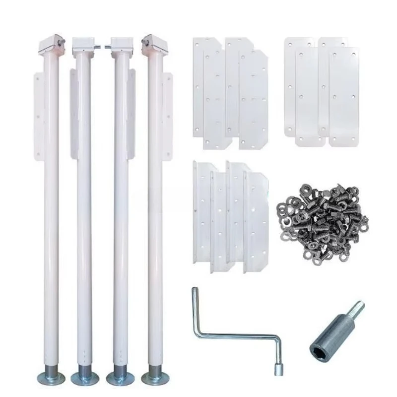 Manual jack for RV accessories, with truck and trailer leveling function, a set of 4 pieces