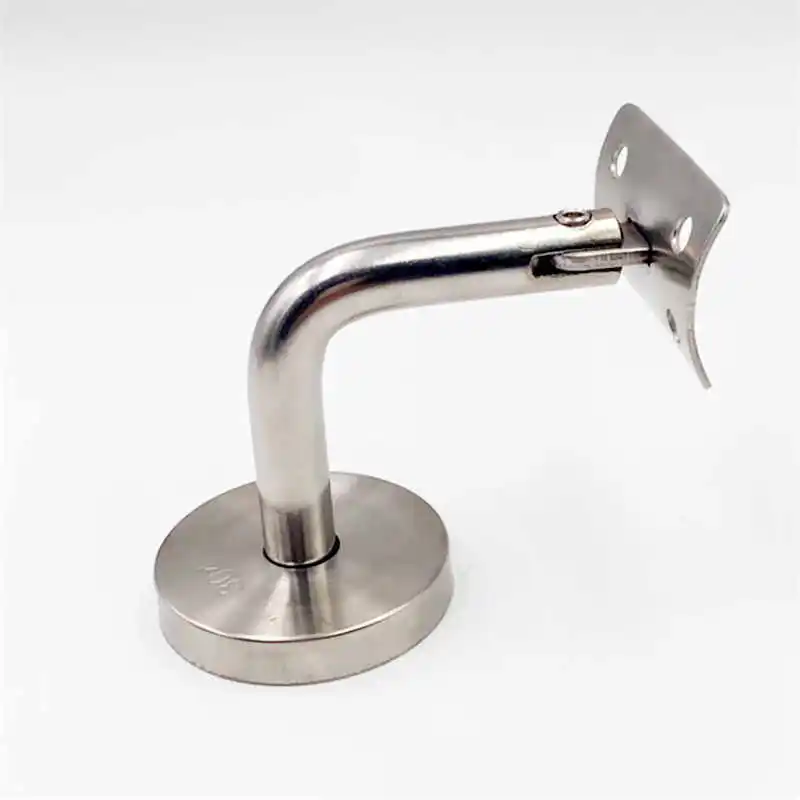 1PCS Stainless Steel Solid Wall Bracket for Solid Wood Staircase Handrail Fixed Support Frame - Horizontal Handrail Bracket