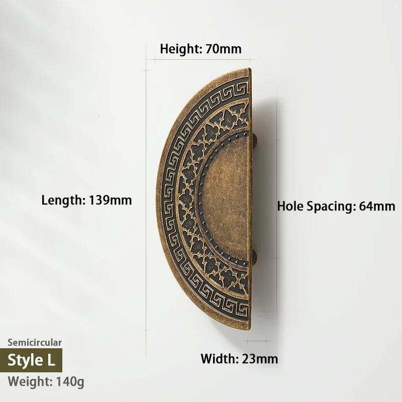 مقابض الخزانة لخزانة المطبخ، مقبض الحمام، الأجهزة، النحاس العتيق، التصميم الإبداعي، كوب مسطح عتيق، درج يسحب #6