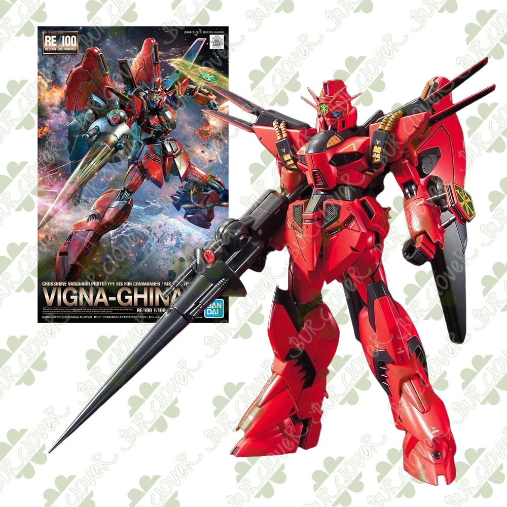 

BANDAI Original GUNDAM RE Series 1/100 MS-06FZ ZAKU VIGNA-GHINA Anime Action Figure Assembly Model Toys Collectible Model