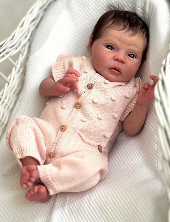 NPK 19'' High Quality Unfinished Unpainted Blank Doll Kit Mayven Fresh Color with Cloth Body DIY Doll Parts