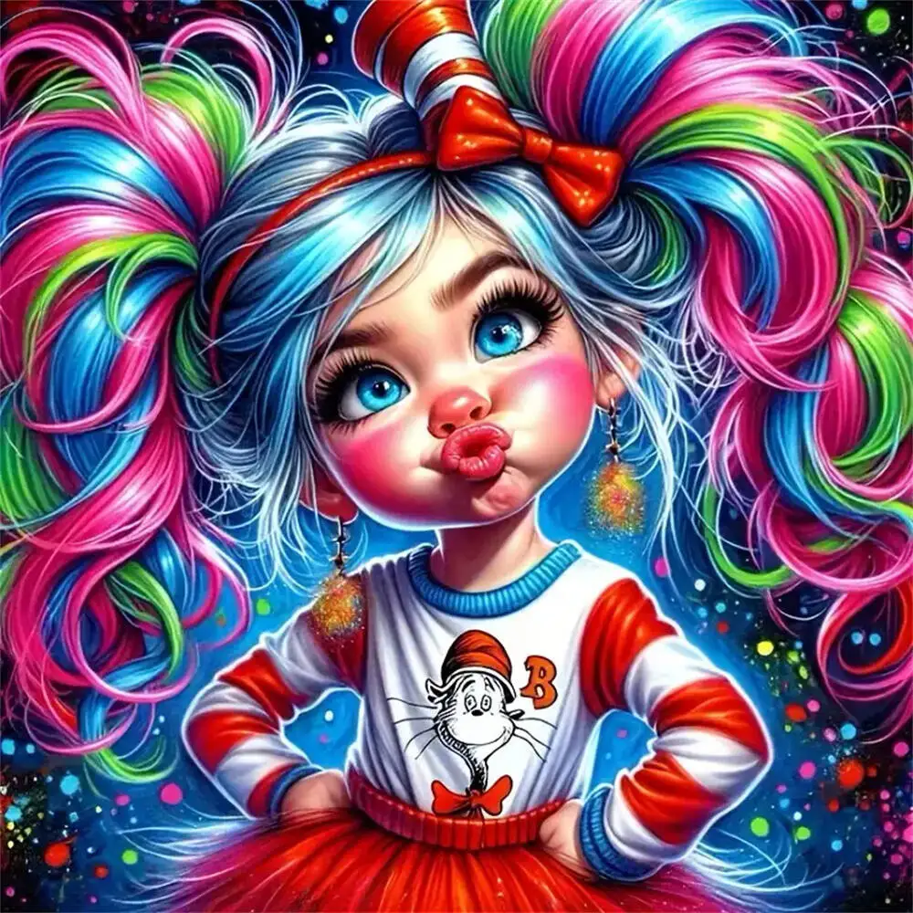 

1000/500 PCS Jigsaw Puzzles Cute Girl Portrait Pattern Home Decor Games Landscape Puzzles Educational Toys Birthday Gifts