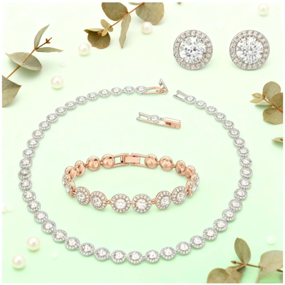 

2025 модные ювелирные изделия, высококачественное дизайнерское ожерелье, серьги-подвески, браслет, комплект ювелирных изделий, изысканный роскошный простой и щедрый подарок