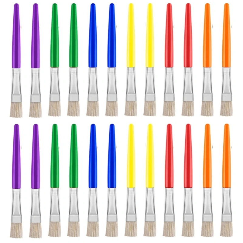 10/12/24/30 Pz Pennello per acquerello Pennello per bambini Kid Art Set per Olio Acrilico Acquerello Pittura a guazzo K1KF