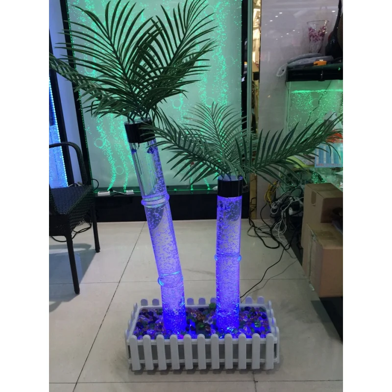 customized.home decorative LED glowing acrylic artificial coconut tree living room decor