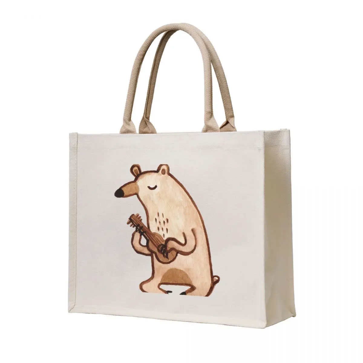

Ukulele Bear Tote Bag Gift bags hand bags shopper bag women canvas