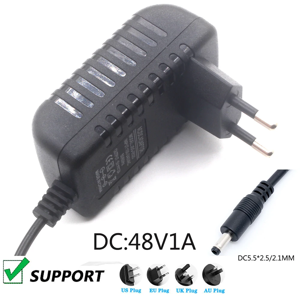 48V 1A DC Switching Power Supply 48 Volt Universal Power Adapter Hoverboard Charger AC-DC 220V To 48V LED Transformer