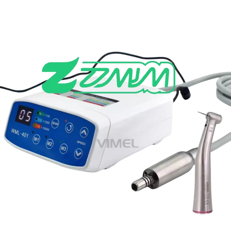 

Den Tal Clinical Бесщеточный светодиодный электрический микромотор с 1:5 светодиодным угловым наконечником для стоматолога с низкоскоростным наконечником